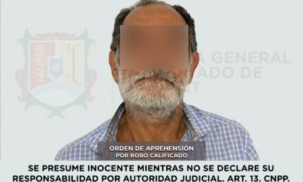 EJECUTA FISCALÍA ORDEN DE APREHENSIÓN POR ROBO CALIFICADO