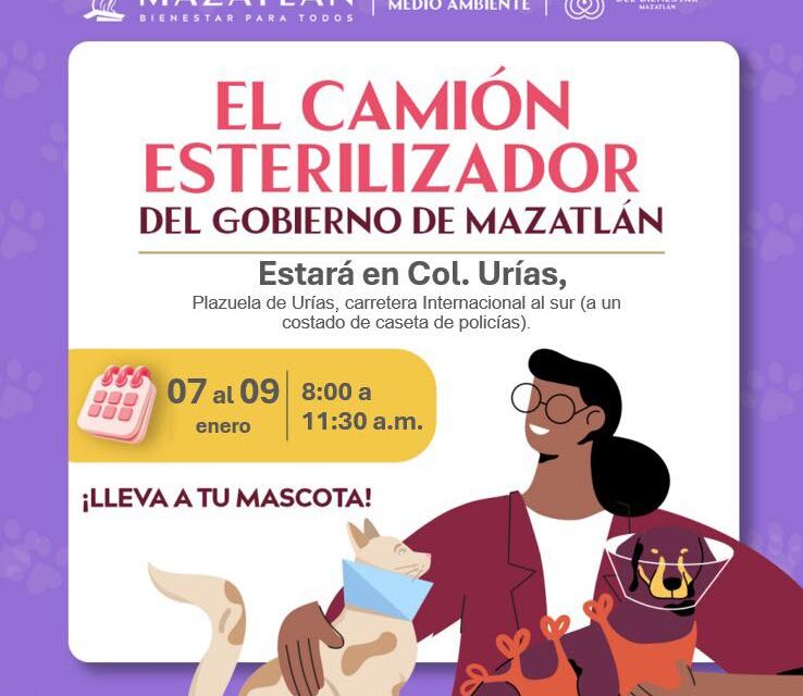 CAMIÓN ESTERILIZADOR LLEGA A LA COLONIA URÍAS