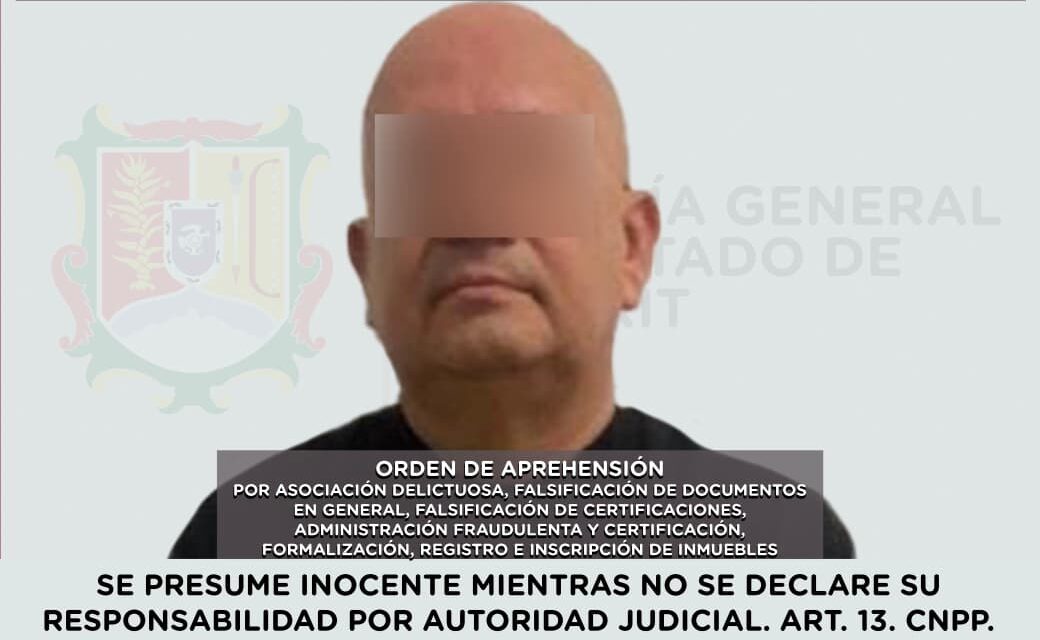 EJECUTA FISCALÍA DE NAYARIT ORDEN DE APREHENSIÓN CONTRA NOTARIO PÚBLICO