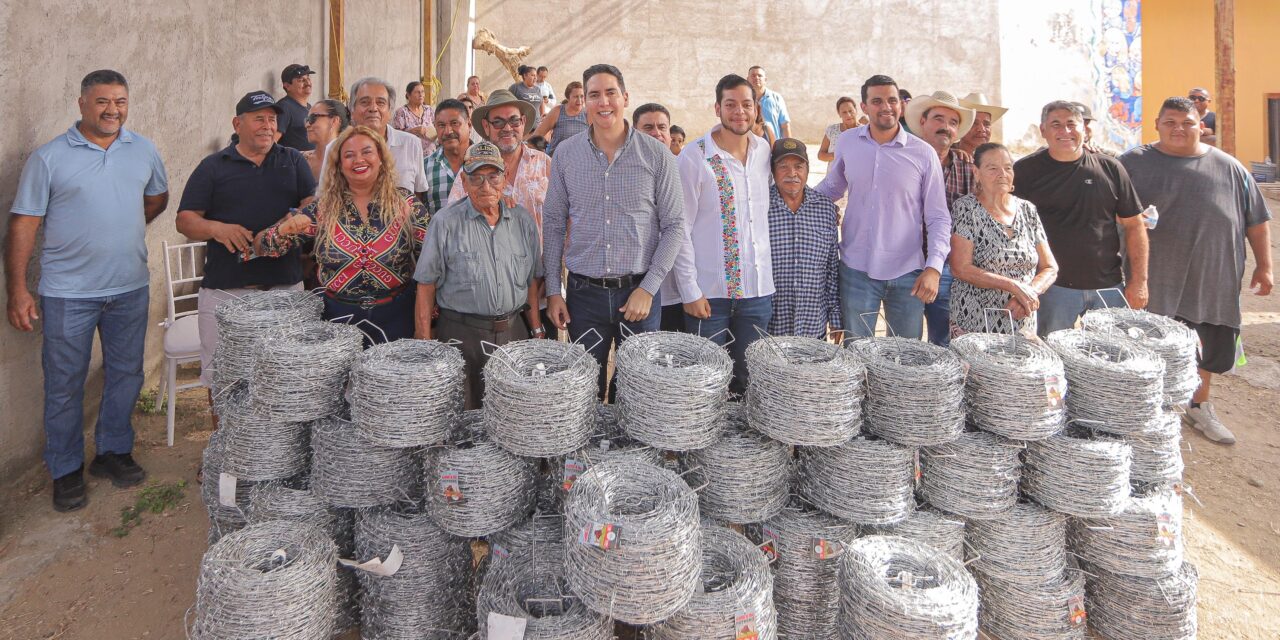 Héctor Santana continúa con el respaldo al campo y a sus ejidos