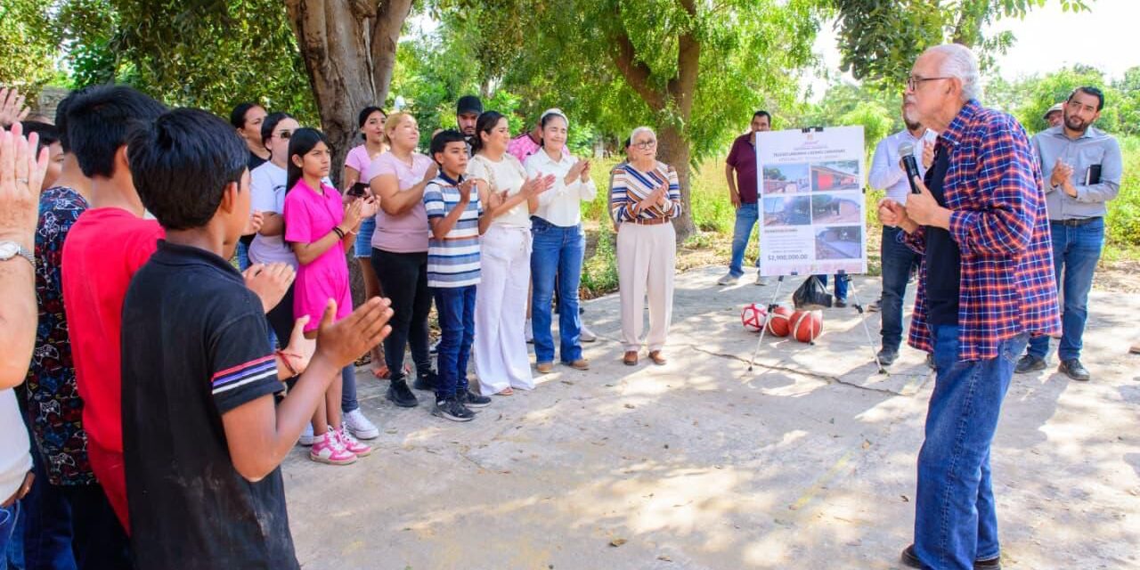 Gobernador supervisa obra educativa en telesecundaria de Tecuala