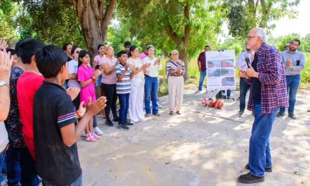 Gobernador supervisa obra educativa en telesecundaria de Tecuala