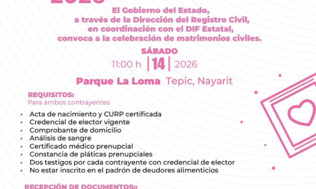 💍✨ Este 14 de febrero, den el “sí” que los una para siempre… ¡sin costo! ✨💍