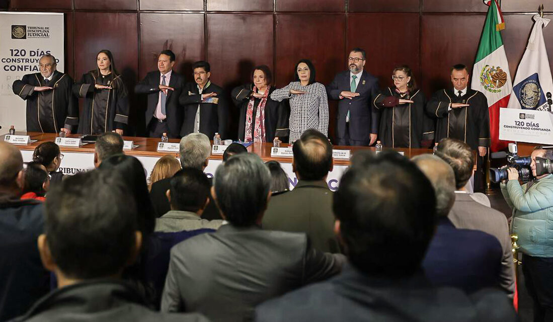 Asisten a Primer Informe del Tribunal de Disciplina Judicial