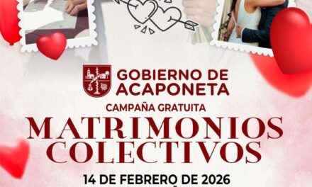 MATRIMONIOS COLECTIVOS 2026 EN ACAPONETA