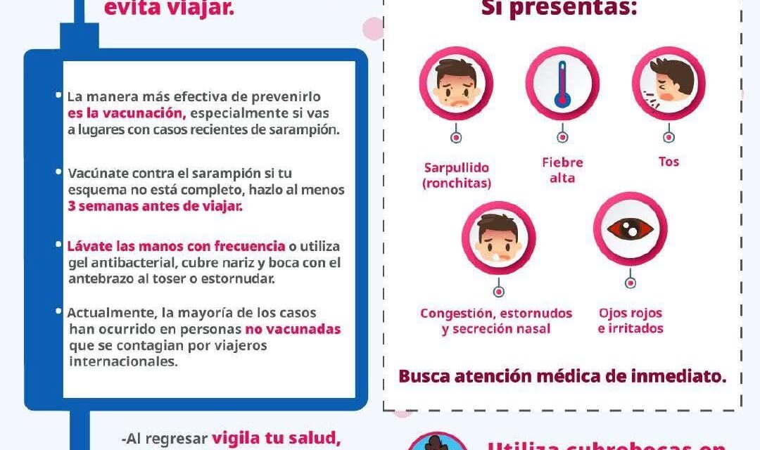 PREVIENE EL SARAMPIÓN: PROTÉGETE Y PROTEGE A LOS DEMÁS