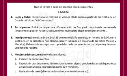CONVOCAN A NIÑO O NIÑA PRESIDENTE 2026