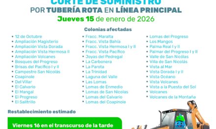 SEAPAL ATIENDE RUPTURA EN LÍNEA PRINCIPAL DE EL PITILLAL