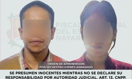 EJECUTA FISCALÍA ORDEN DE APREHENSIÓN POR SECUESTRO EXPRÉS AGRAVADO