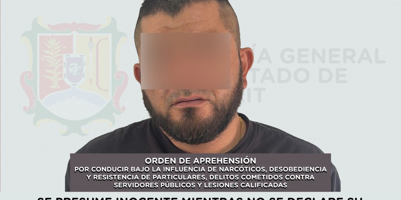 📢 #Boletín | DETENIDO POR CONDUCIR BAJO LA INFLUENCIA DE NARCÓTICOS, LESIONES CALIFICADAS Y DELITOS COMETIDOS CONTRA SERVIDORES PÚBLICOS
