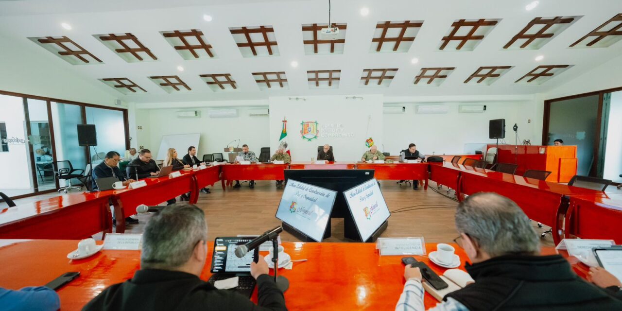 Gobernador encabeza Mesa Estatal de Paz y Seguridad