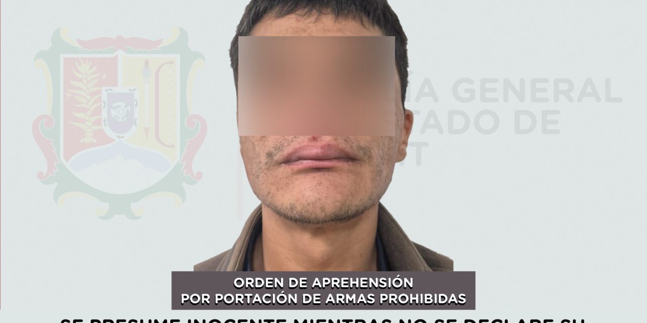 📢 #Boletín | DETENIDO EN BAHÍA DE BANDERAS POR PORTACIÓN DE ARMA PROHIBIDA