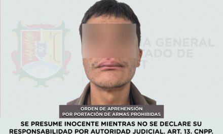 📢 #Boletín | DETENIDO EN BAHÍA DE BANDERAS POR PORTACIÓN DE ARMA PROHIBIDA
