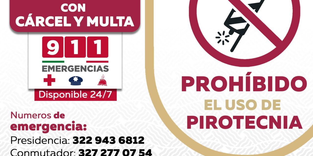 ¡DI NO A LA PIROTECNIA, CUIDEMOS NUESTRA SEGURIDAD!