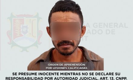 DETENIDO EN AMATLÁN DE CAÑAS POR LESIONES CALIFICADAS