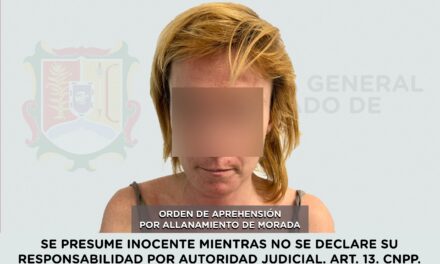 📢 #Boletín | APREHENDIDA POR ALLANAMIENTO DE MORADA Y DAÑO EN LAS COSAS