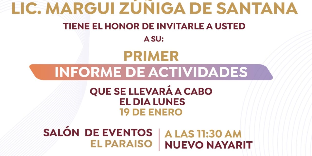 Margui Zúñiga de Santana presentará su Primer Informe de Actividades al frente del DIF Bahía de Banderas