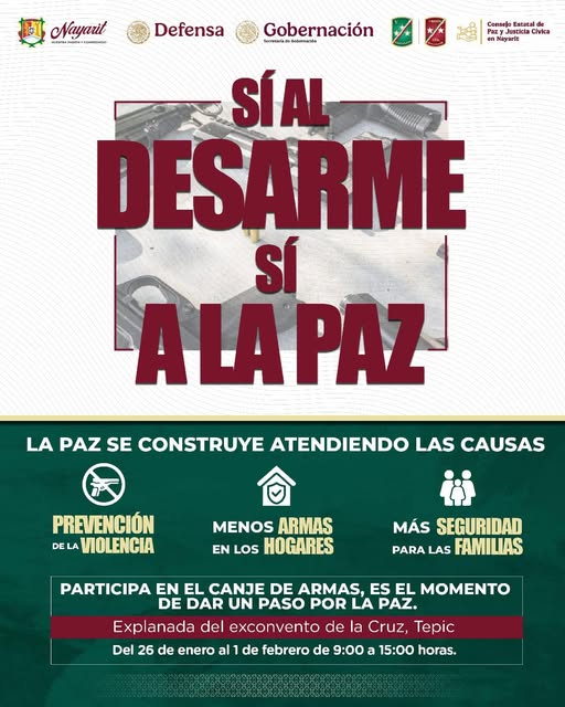¡Sí al Desarme, Sí a la Paz!