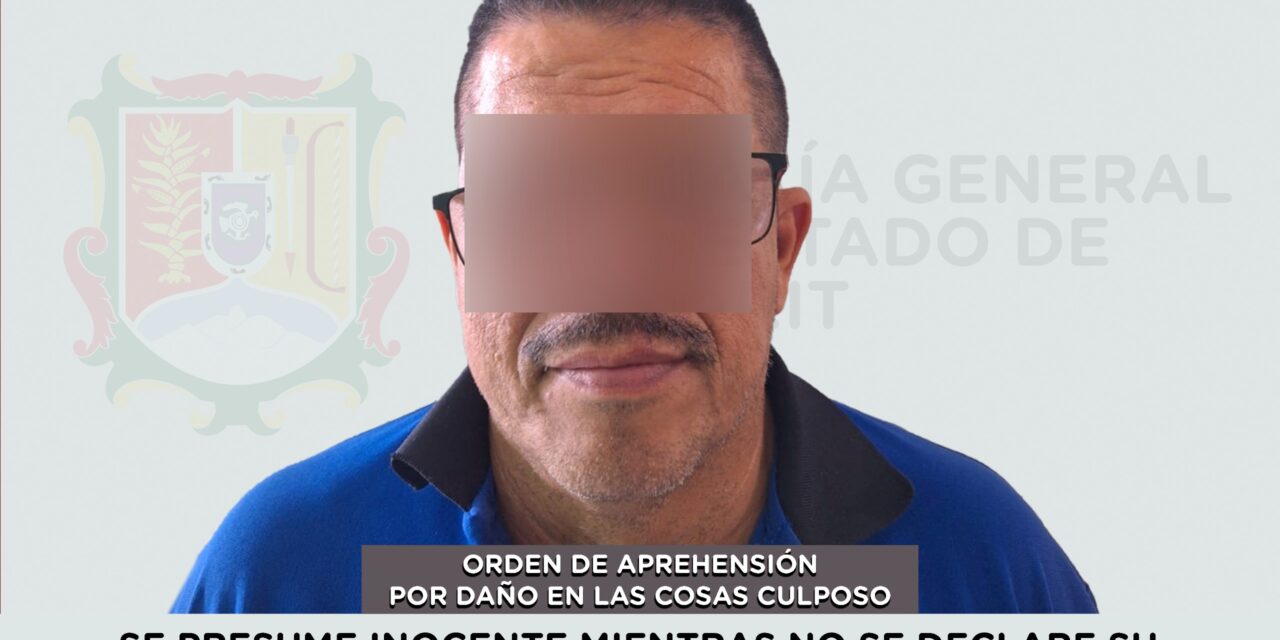 📢 #Boletín | CAPTURADO EN BAHÍA DE BANDERAS POR DAÑO EN LAS COSAS CULPOSO