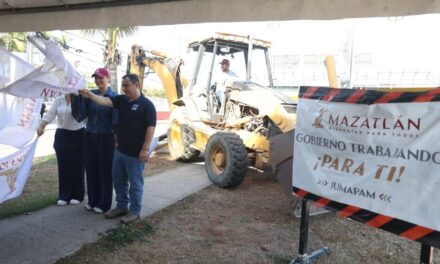 ESTRELLA PALACIOS INICIA 4 OBRAS DE ALCANTARILLADO EN MAZATLÁN
