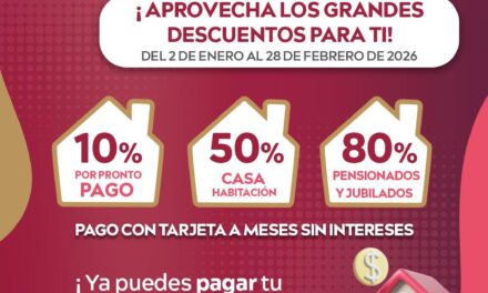 ¡APROVECHA LOS DESCUENTOS DEL PREDIAL 2026!