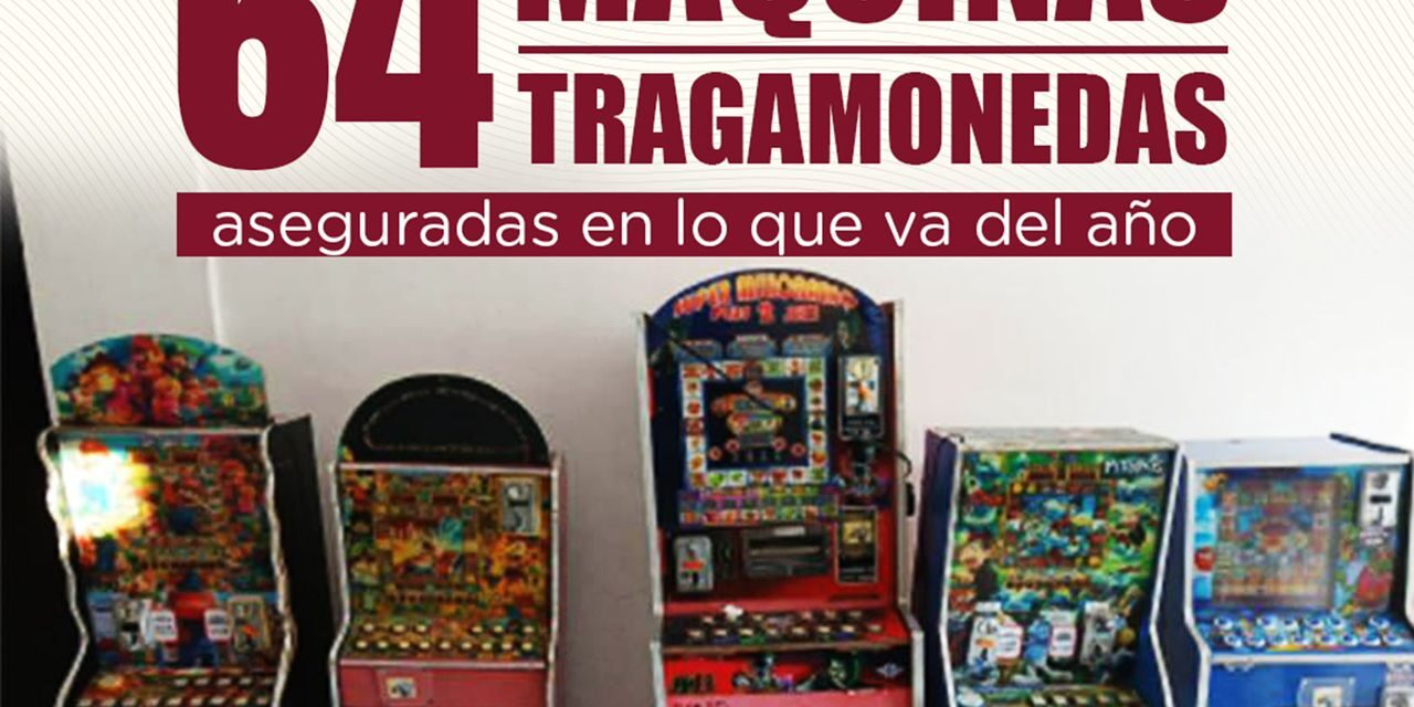 NAYARIT ASEGURA 64 MÁQUINAS TRAGAMONEDAS EN OPERATIVOS DE SEGURIDAD