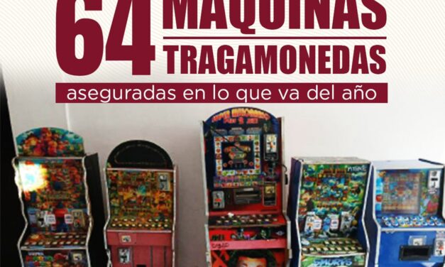 NAYARIT ASEGURA 64 MÁQUINAS TRAGAMONEDAS EN OPERATIVOS DE SEGURIDAD