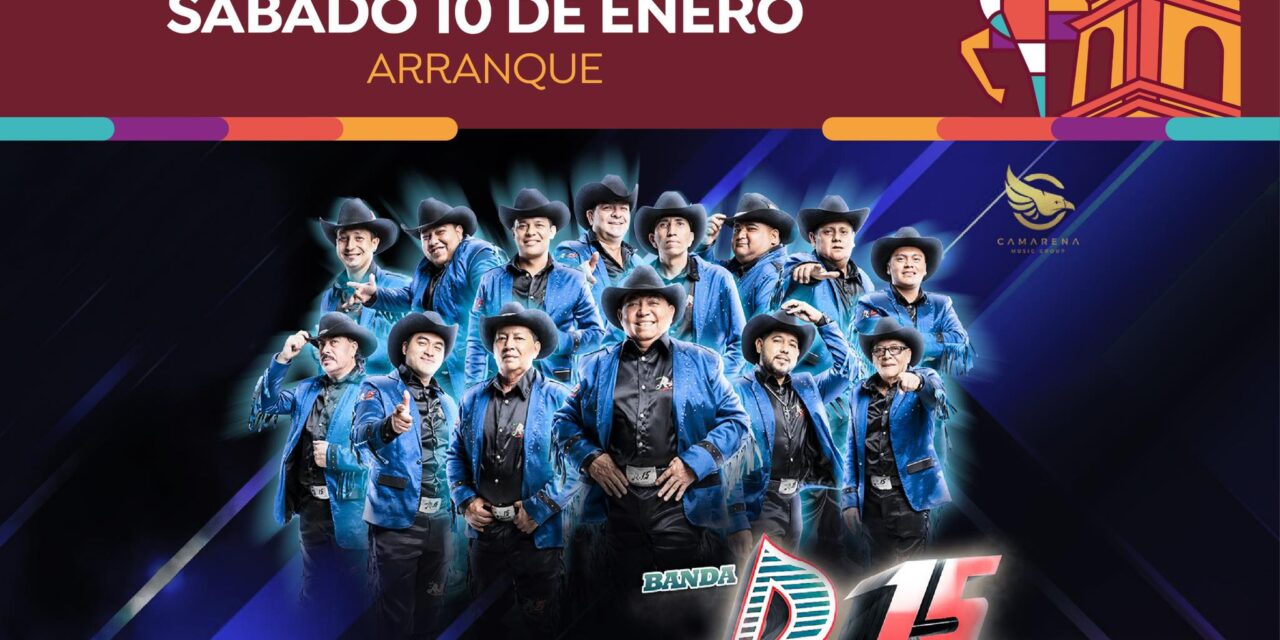 ESTA NOCHE LLEGA BANDA R15 A LA PLAZA PÚBLICA DE JARRETADERAS