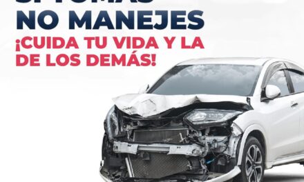 ¡SI TOMAS, NO MANEJES! CUIDA TU VIDA