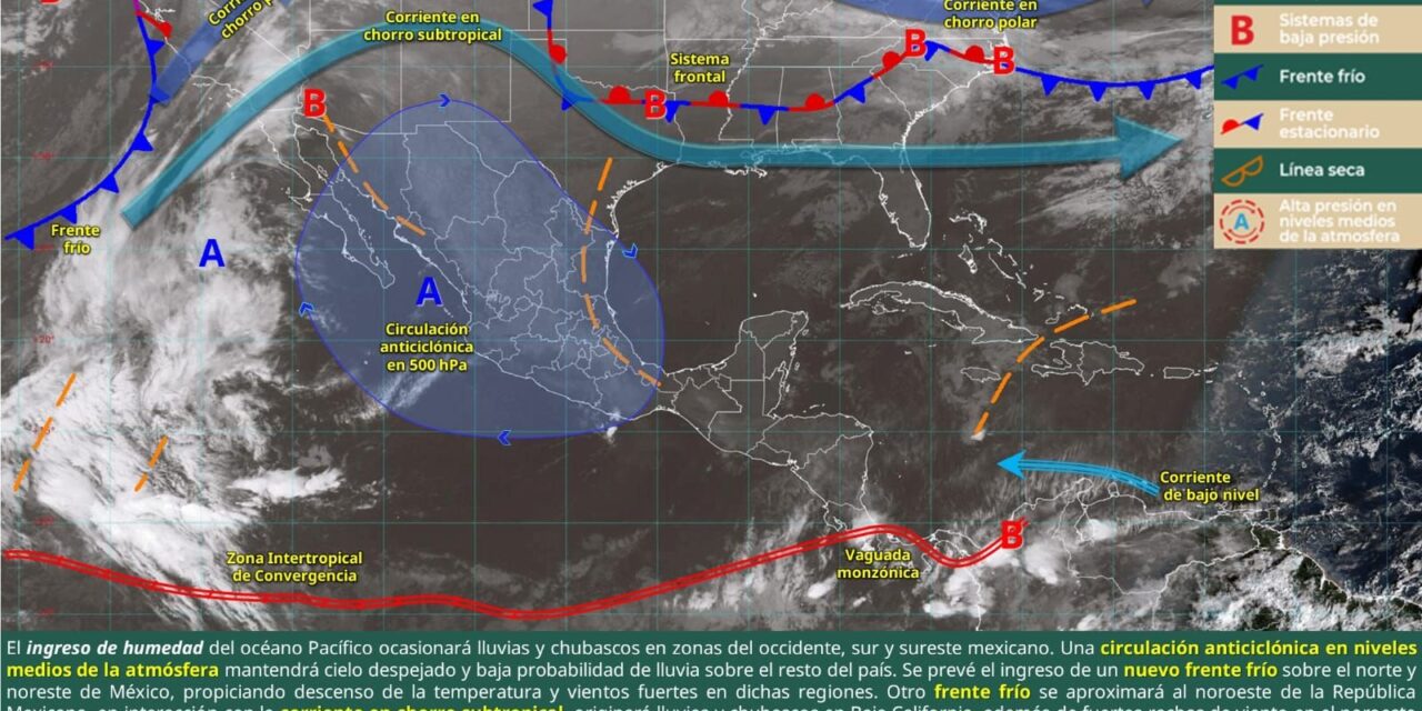 PRONÓSTICO DEL CLIMA PARA HOY 03 DE ENERO DE 2026