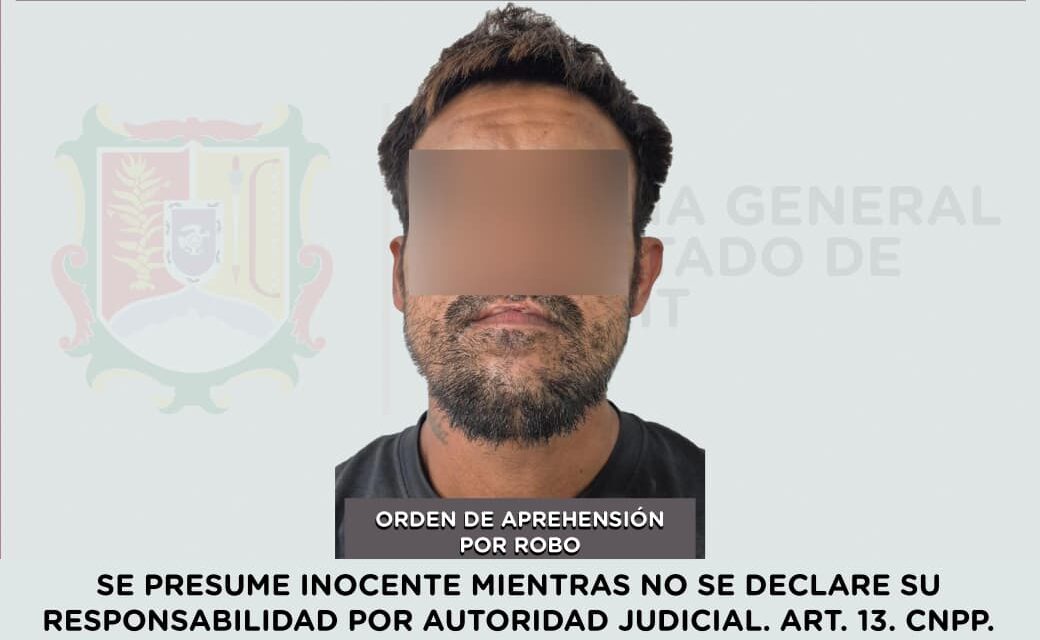 CAPTURADO EN BAHÍA DE BANDERAS POR EL DELITO DE ROBO