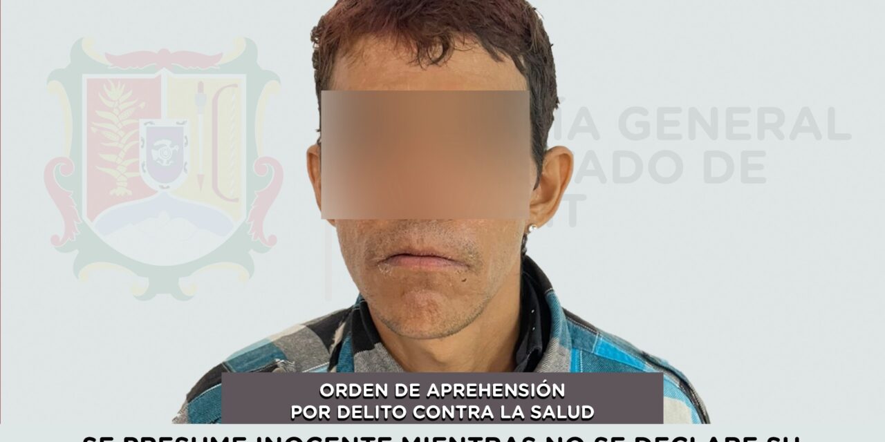 DETENIDO EN TEPIC POR DELITO CONTRA LA SALUD