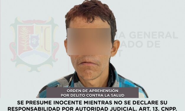 DETENIDO EN TEPIC POR DELITO CONTRA LA SALUD