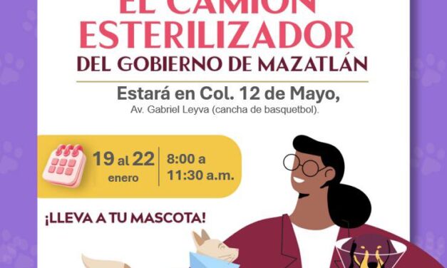CAMIÓN ESTERILIZADOR LLEGA A LA COLONIA 12 DE MAYO