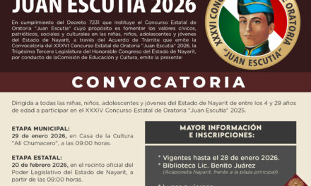 CONCURSO MUNICIPAL DE ORATORIA “JUAN ESCUTIA 2026”