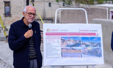 Gobernador supervisa avance del puente en la colonia Heriberto Casas