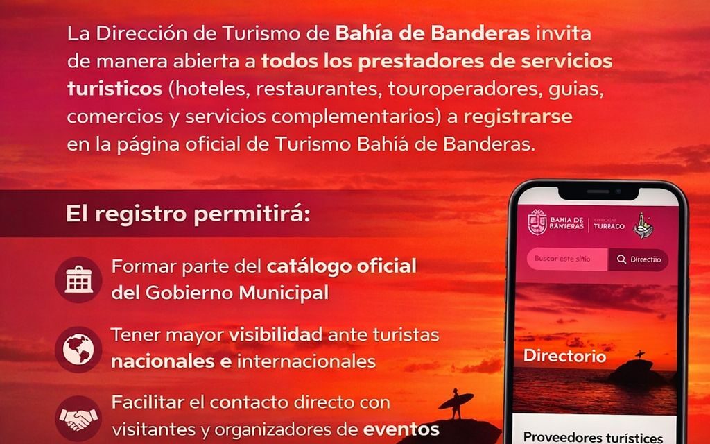 INVITAN A PRESTADORES TURÍSTICOS A INTEGRARSE AL CATÁLOGO OFICIAL DE BAHÍA DE BANDERAS