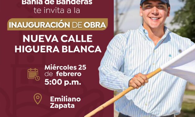 Héctor Santana INAUGURARÁ LA NUEVA CALLE HIGUERA BLANCA