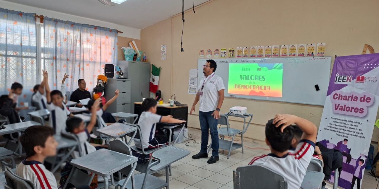 IEEN continúa fortaleciendo la participación cívica y los valores democráticos en la niñez y juventud nayarita