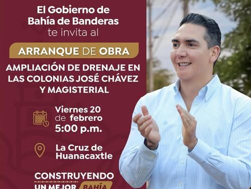 Estan invitados a un nuevo arranque de obra en La Cruz de Huanacaxtle
