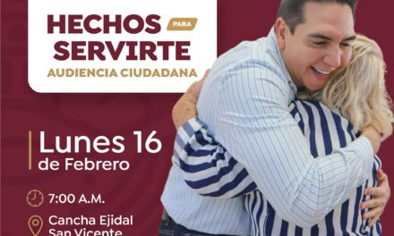 ¡HÉCTOR SANTANA ENCABEZARÁ AUDIENCIA CIUDADANA EN SAN VICENTE!