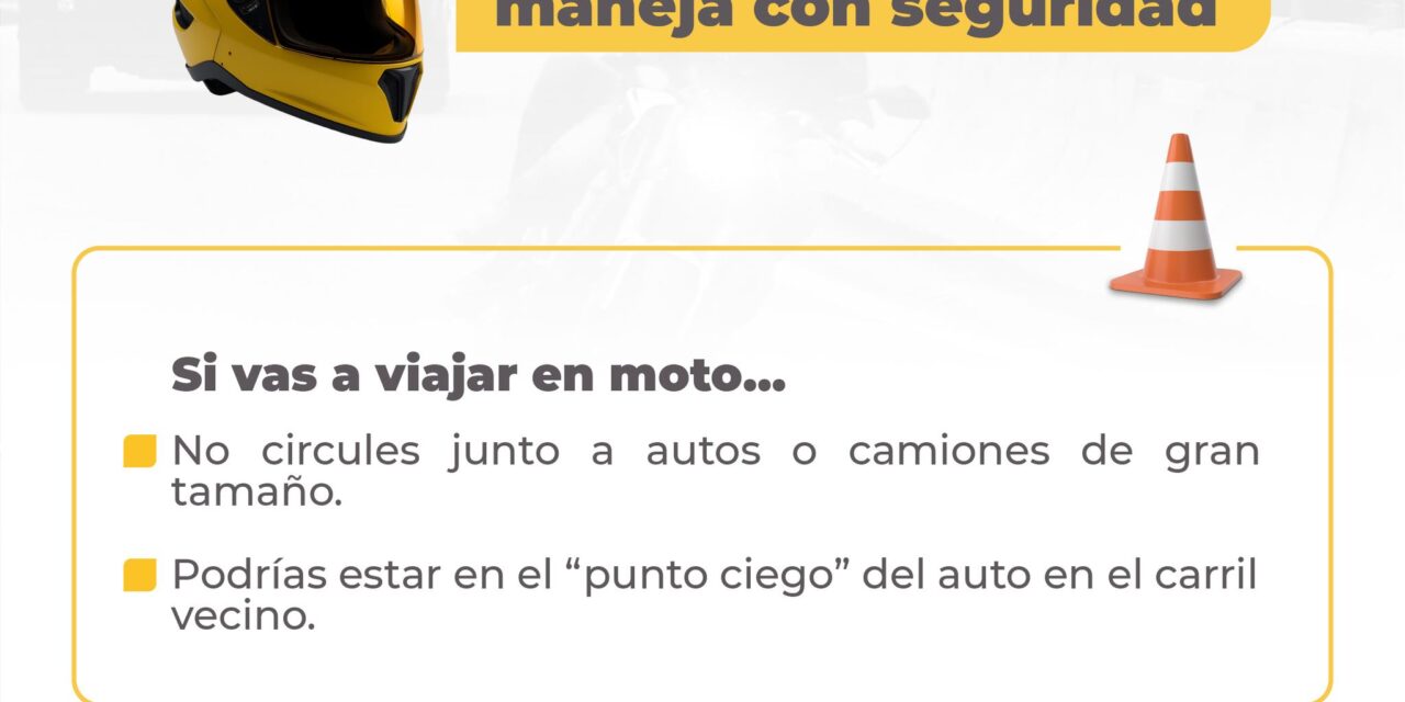 ¡USA CASCO Y FRENA LOS ACCIDENTES! TU SEGURIDAD ES PRIMERO