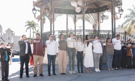 CONMEMORAN EL 113 ANIVERSARIO DEL EJÉRCITO MEXICANO CON HONORES Y RECONOCIMIENTO