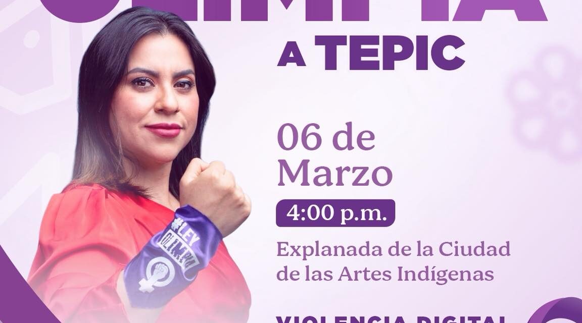 TEPIC RECIBE A Olimpia Coral Melo CON LA CONFERENCIA “VIOLENCIA DIGITAL: LO VIRTUAL ES REAL”