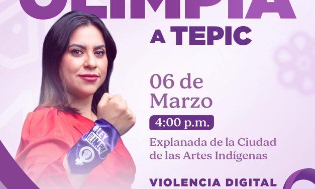 TEPIC RECIBE A Olimpia Coral Melo CON LA CONFERENCIA “VIOLENCIA DIGITAL: LO VIRTUAL ES REAL”