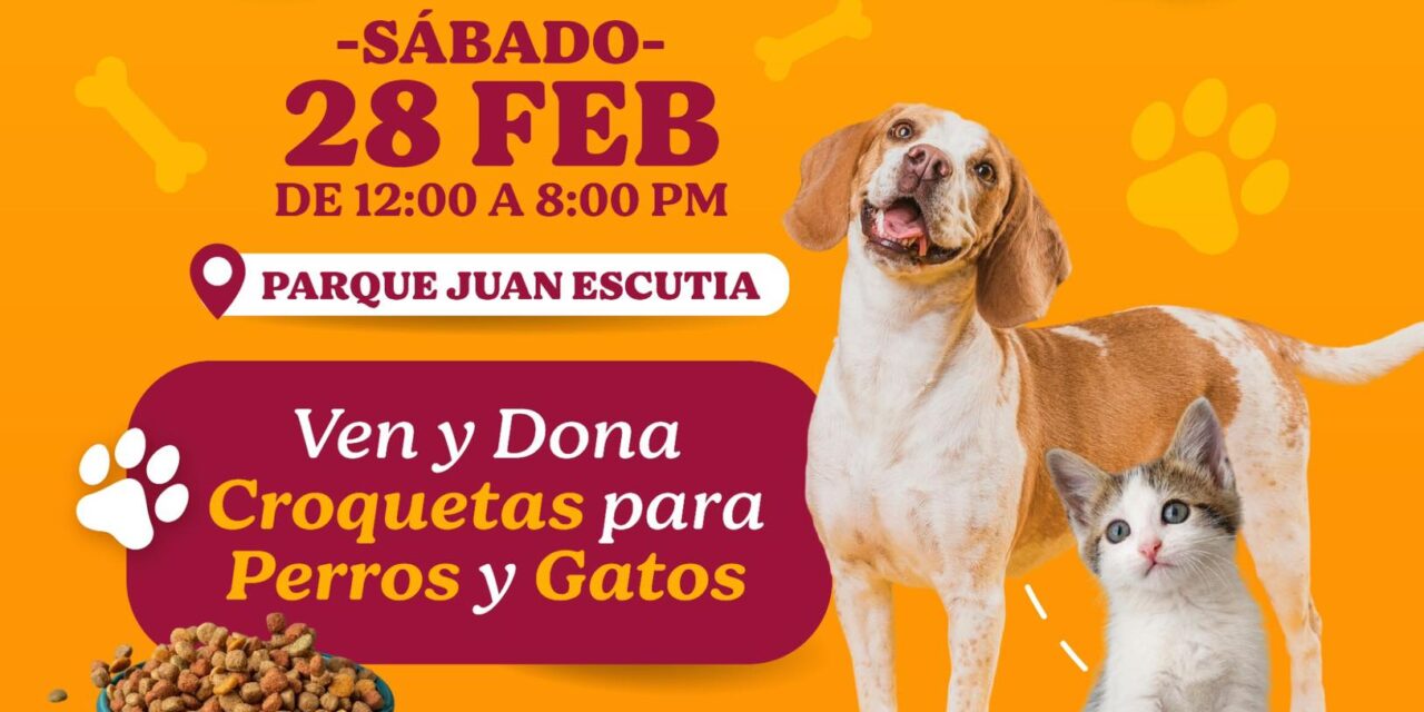 ¡SÚMATE AL CROQUETÓN EN EL PARQUE JUAN ESCUTIA Y APOYA A PERRITOS Y GATITOS!