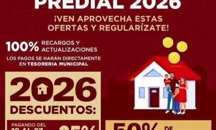 ¡ÚLTIMO DÍA PARA APROVECHAR EL 25% DE DESCUENTO EN PREDIAL 2026 EN ACAPONETA!