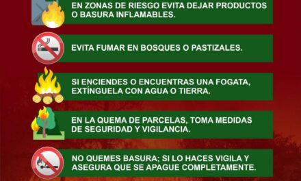 ¡EVITA QUEMAS INNECESARIAS DE PASTIZALES Y PREVIENE INCENDIOS!