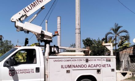 “ILUMINANDO ACAPONETA” LLEGA A SAN MIGUEL Y REFUERZA EL ALUMBRADO PÚBLICO