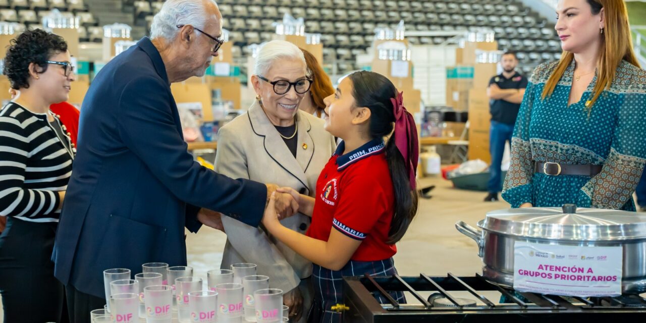 Miguel Ángel Navarro y Beatriz Estrada fortalecen la educación y la nutrición escolar